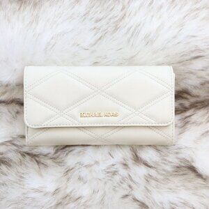 Michael Kors Jet Set Travel Large Trifold Vegan Leather Wallet 35S2GTVF3U